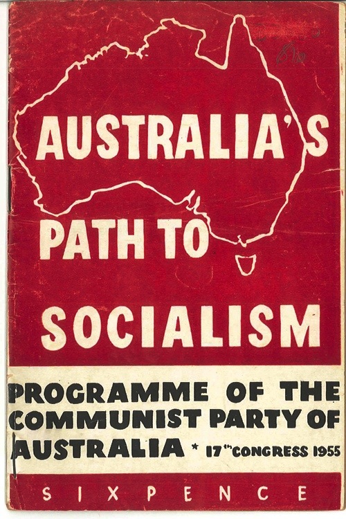 The program cover for the 17th congress of the Communist Party of Australia, 1955