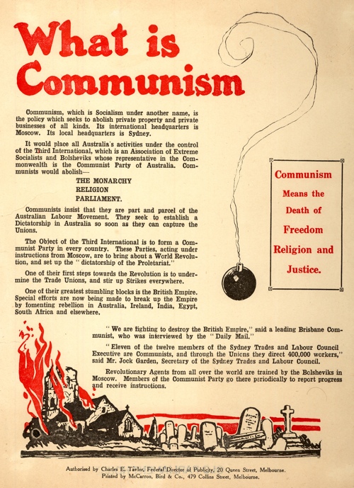 ‘What is Communism’ anti-Labor material